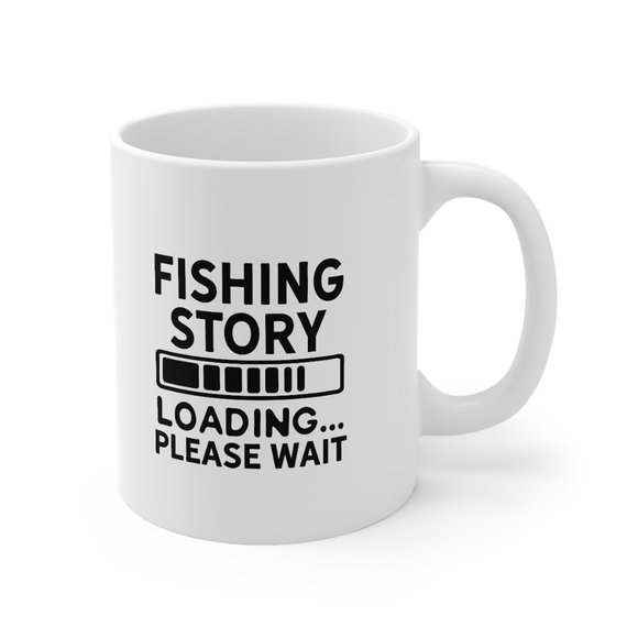 Funny Fishing Story Loading Mug, Fishing Love Gift - Picture 2 of 5